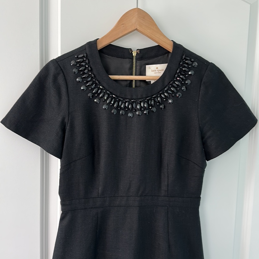 Beaded & woven KSNY dress